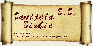 Danijela Diskić vizit kartica